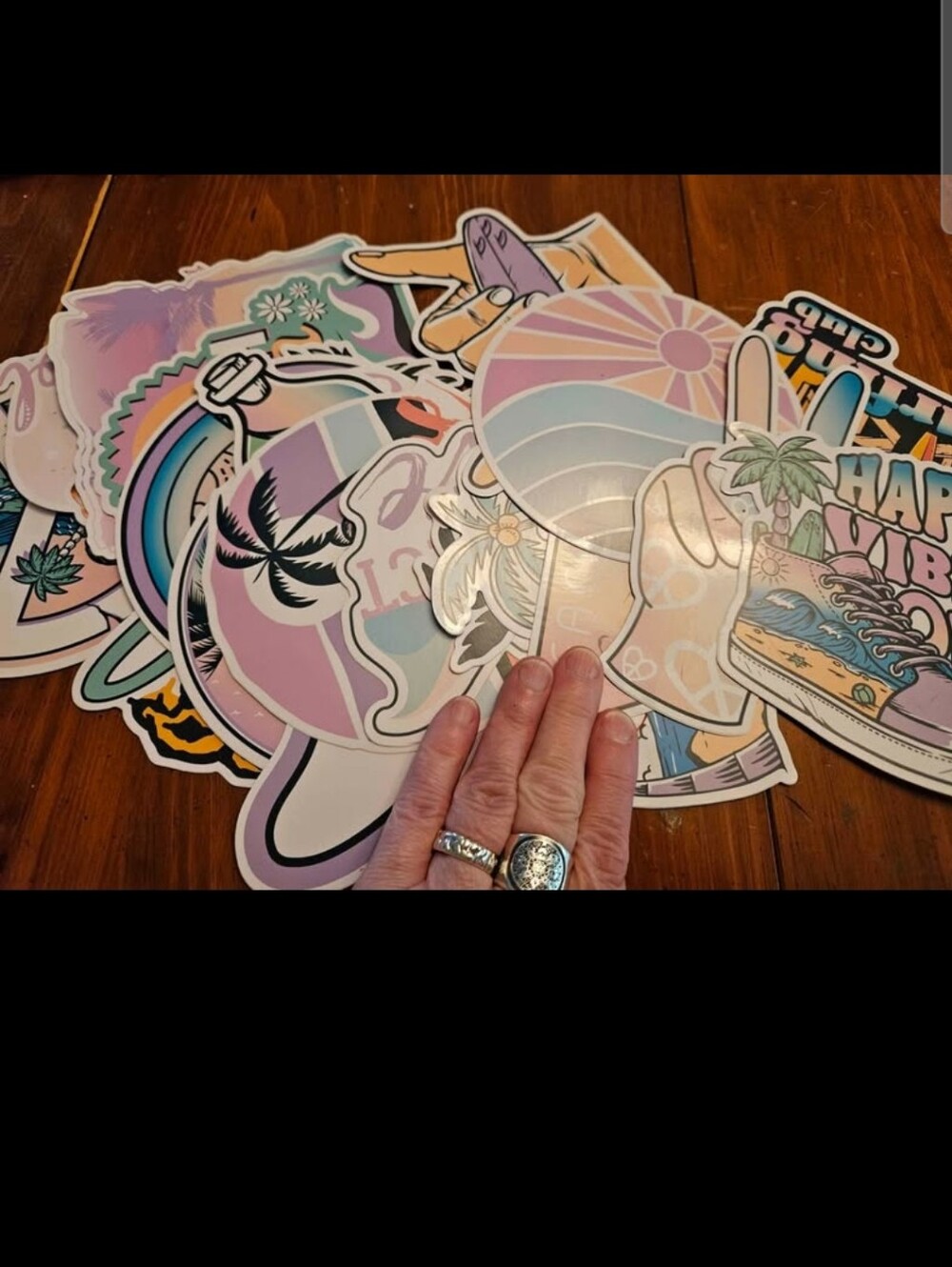 19 Waterproof Die Cut Vinyl Pastel Stickers